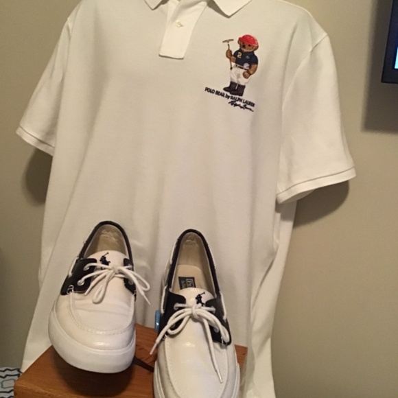 🔥Best offers, Polo Ralph Lauren, full canvas, navy blue/white, see pictures 🔥 - Picture 2 of 7